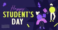 Student Geometric Day Facebook Ad Image Preview