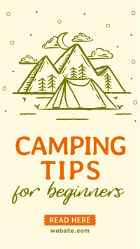 Camping Tips For Beginners Instagram story Image Preview