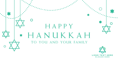 Hanukkah & Stars Facebook event cover Image Preview