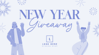 New Year's Giveaway Facebook Event Cover Design