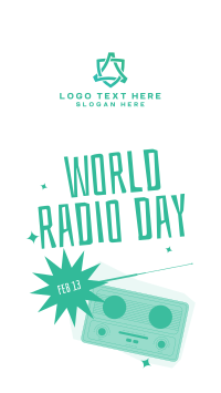 Happy World  Radio Day Facebook story Image Preview