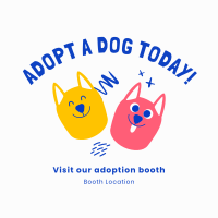 Adopt A Dog Today Instagram Post Design