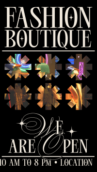 Quirky Boutique Business Hours TikTok Video Design