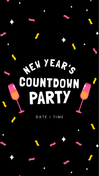 New Year Countdown Party Facebook Story Design