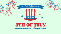 4th of July Hat Facebook Event Cover Design