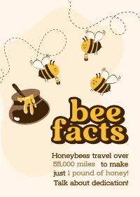 Honey Bee Facts Flyer Image Preview