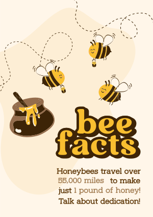 Honey Bee Facts Flyer Image Preview