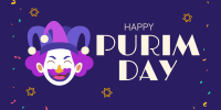 Purim Carnival Jester Twitter post Image Preview