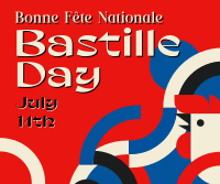 Bastille Day Geometric Facebook post Image Preview