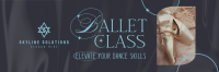 Elegant Ballet Class Twitter Header Image Preview