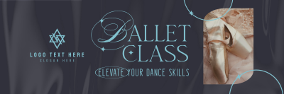 Elegant Ballet Class Twitter header (cover) Image Preview