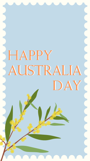 Golden Wattle Stamp Facebook story Image Preview