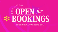 Open for Bookings Animation Preview
