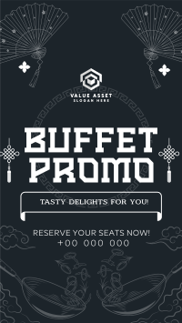 Elegant Oriental Buffet Promo Instagram Reel Image Preview