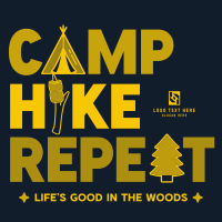 Minimalist Camping T-shirt Preview