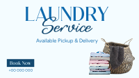 Laundry Delivery Services Facebook Event Cover Design