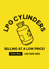 LPG Cylinder Poster Design