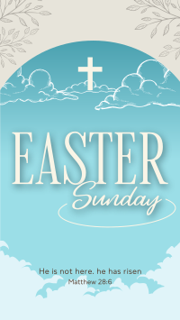 Floral Easter Sunday YouTube short Image Preview