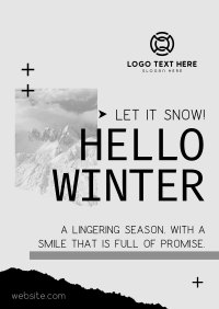 Hello Winter Letterhead | BrandCrowd Letterhead Maker