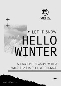 Hello Winter Poster Image Preview
