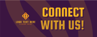 Minimalist Connect With Us Facebook Cover Preview