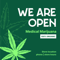 Order Organic Cannabis Instagram Post Design