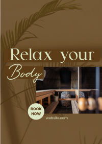 Relaxing Body Massage Flyer Design