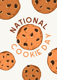 Cookie Day Celebration Poster Design