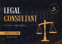 Corporate Legal Consultant Postcard Image Preview