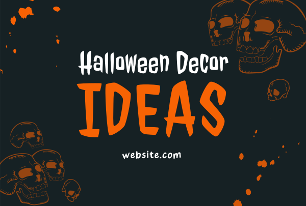 Halloween Skulls Decor Ideas Pinterest Cover Design Image Preview