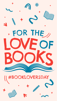 Book Lovers Doodle Instagram reel Image Preview