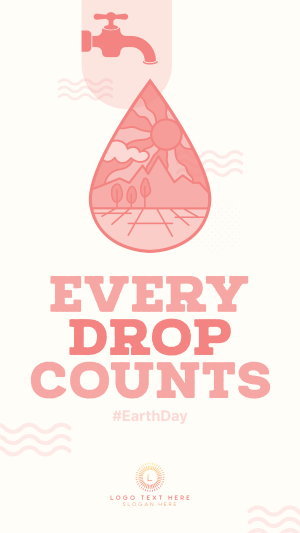 Every Drop Counts Facebook story Image Preview
