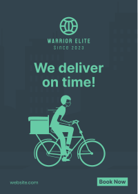 Bicycle Delivery Flyer Image Preview