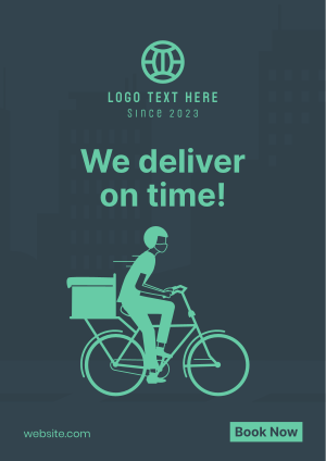 Bicycle Delivery Flyer Image Preview