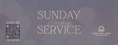 Sunday Worship Gathering Facebook cover Image Preview