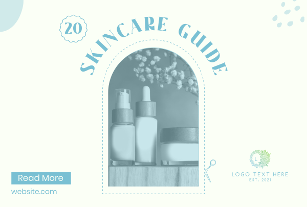 Skincare Guide Pinterest Cover Design