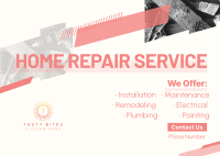 Modern Repair Service Postcard Image Preview