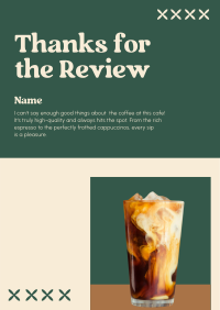 Elegant Cafe Review Poster Design