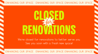Minimalist Closed for Renovations Animation Preview