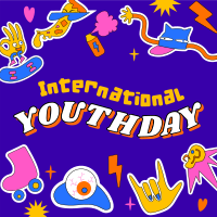 Youth Day Stickers Instagram Post Design