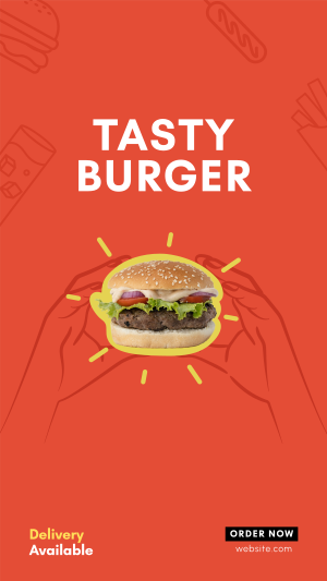 Burger Home Delivery Facebook story Image Preview