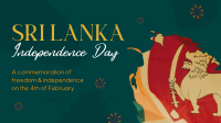 Sri Lankan Flag Facebook Event Cover Design