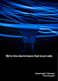 Electric Service Poster Design