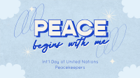 United Nations Peace Begins Facebook Event Cover Design