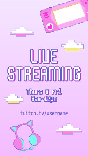New Streaming Schedule Facebook story Image Preview