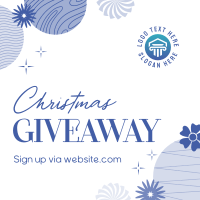 Abstract Christmas Giveaway Instagram Post Design