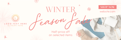 Winter Fashion Sale Twitter header (cover) Image Preview