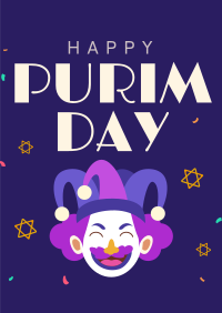 Purim Carnival Jester Poster Image Preview