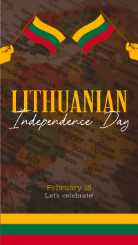 Modern Lithuanian Independence Day TikTok video Image Preview