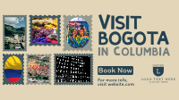 Travel to Colombia Postage Stamps Video Image Preview